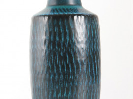 Scandinavian ceramics. Turquoise vase. 