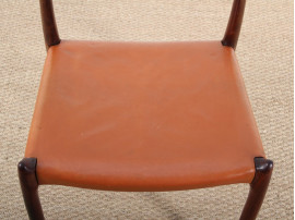 Set of 4 Scandinavian rosewood chairs. Model 78. 