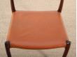 Set of 4 Scandinavian rosewood chairs. Model 78. 