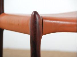 Set of 4 Scandinavian rosewood chairs. Model 78. 