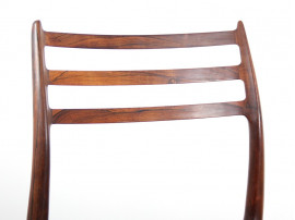 Set of 4 Scandinavian rosewood chairs. Model 78. 