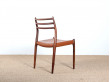 Set of 4 Scandinavian rosewood chairs. Model 78. 