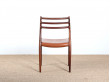 Set of 4 Scandinavian rosewood chairs. Model 78. 