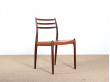 Set of 4 Scandinavian rosewood chairs. Model 78. 