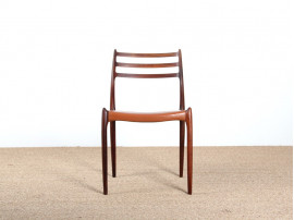 Set of 4 Scandinavian rosewood chairs. Model 78. 