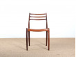 Set of 4 Scandinavian rosewood chairs. Model 78. 