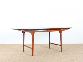 Table d'appoint scandinave en acajou.