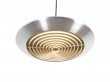 Scandinavian pendant lamp in stainless steel. Model Diskos. 