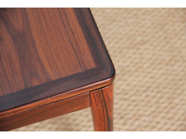 Scandinavian square coffee table in rosewood 