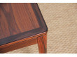 Scandinavian square coffee table in rosewood 