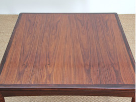 Scandinavian square coffee table in rosewood 