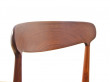 Set of 6 Scandinavian teak chairs