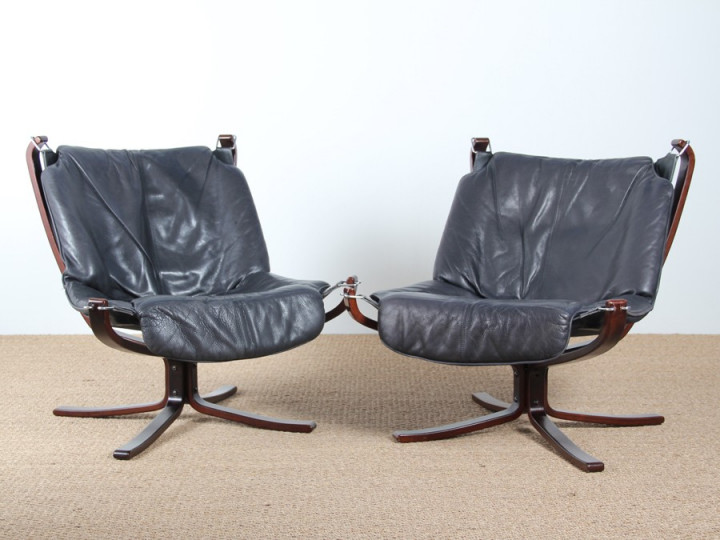 Pair of Falcon easy chairs 
