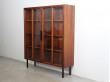 Rio rosewood glazed bookcase