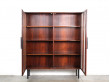 Rio rosewood glazed bookcase