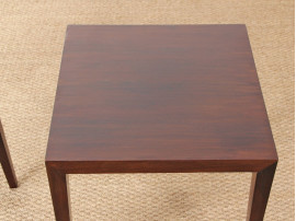 Pair of rosewood side tables