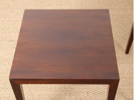 Pair of rosewood side tables