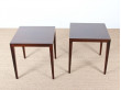 Pair of rosewood side tables