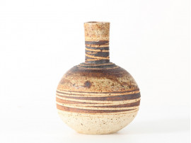 Vase rond en céramique chamottée 