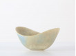 beige blue bowl