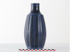 Céramique scandinave. Grand vase bleu.