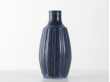 Scandinavian ceramics. Tall blue vase.