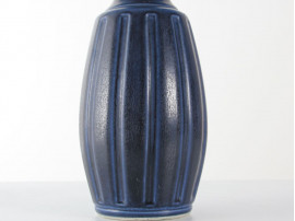 Céramique scandinave. Grand vase bleu.