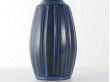 Scandinavian ceramics. Tall blue vase.