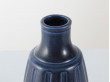 Scandinavian ceramics. Tall blue vase.