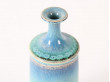 Scandinavian ceramics. Miniature turquoise vase