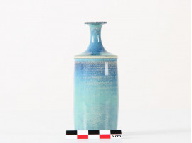 Scandinavian ceramics. Miniature turquoise vase