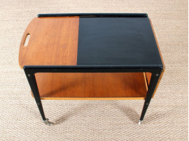 Teak serving trolley