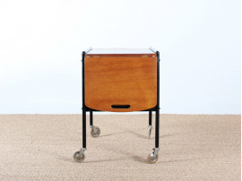 Teak serving trolley