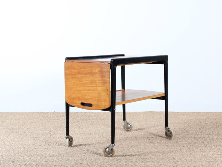 Teak serving trolley