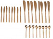 Scandinavian cutlery set Scanline in bronze. 56 pieces.