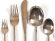 Scandinavian cutlery set Scanline in bronze. 56 pieces.