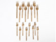 Scandinavian cutlery set Scanline in bronze. 56 pieces.