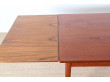 Scandinavian dining table in teak. 4/8 people