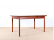 Scandinavian dining table in teak. 4/8 people