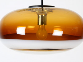 Grande suspension scandinave en verre soufflé