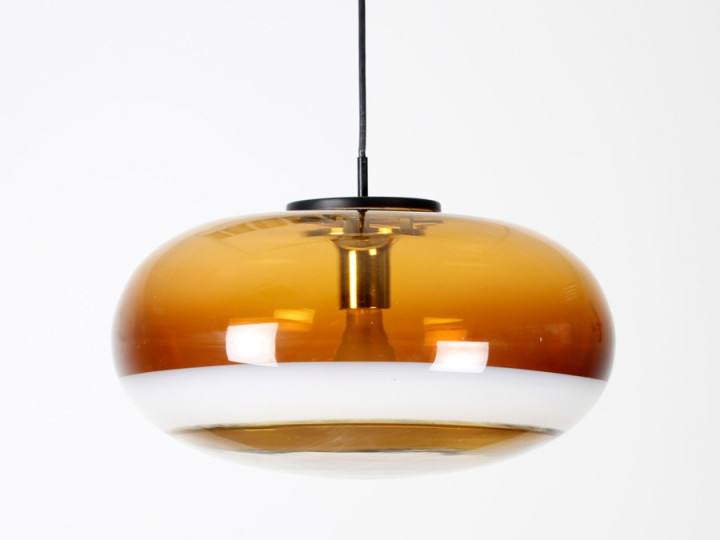 Grande suspension scandinave en verre soufflé