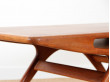 Table basse scandinave en teck, modèle Smile