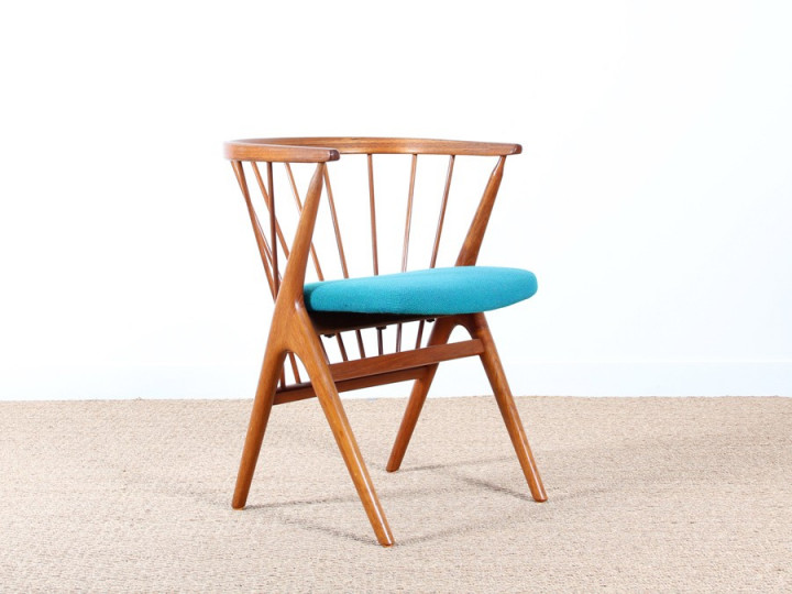 Scandinavian spindle-back armchair