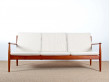 Ensemble banquette scandinave à 3 places et 2 fauteuils