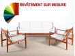 Set of Scandinavian 3-seater and 2 easy chairs