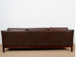 Danish 3-seater leather sofa