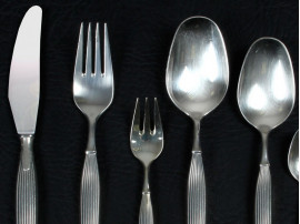 Scandinavian silver plated cutlery set for 12 people. Model Savoy. 84 pcs