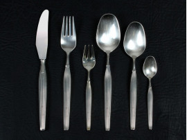 Scandinavian silver plated cutlery set for 12 people. Model Savoy. 84 pcs