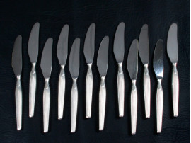 Scandinavian silver plated cutlery set for 12 people. Model Savoy. 84 pcs