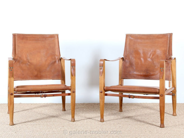 Pair of easy chairs « Safari »